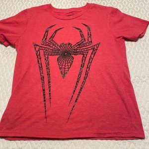 Red kids shirt spider man
